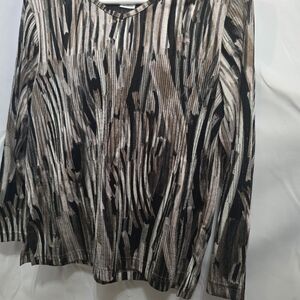 BonWorth Multicolor Abstract Long Sleeve Top